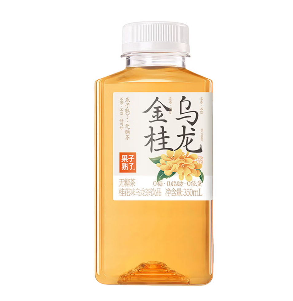 果子熟了（金桂）无糖乌龙350ml*24