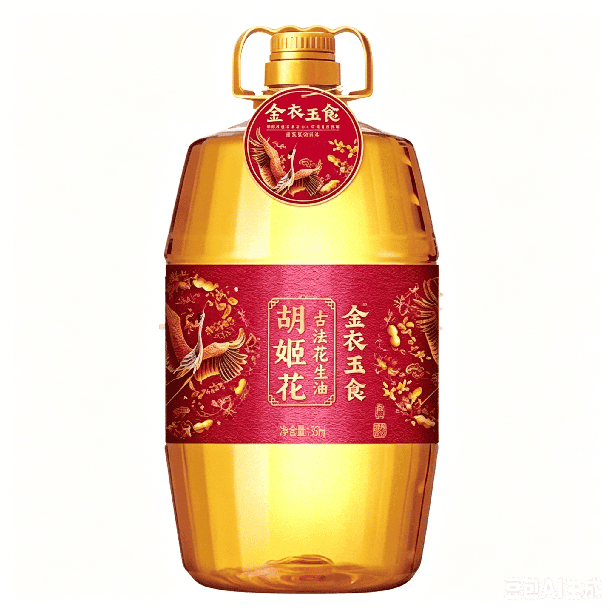 胡姬花金衣玉食古法花生油4L
