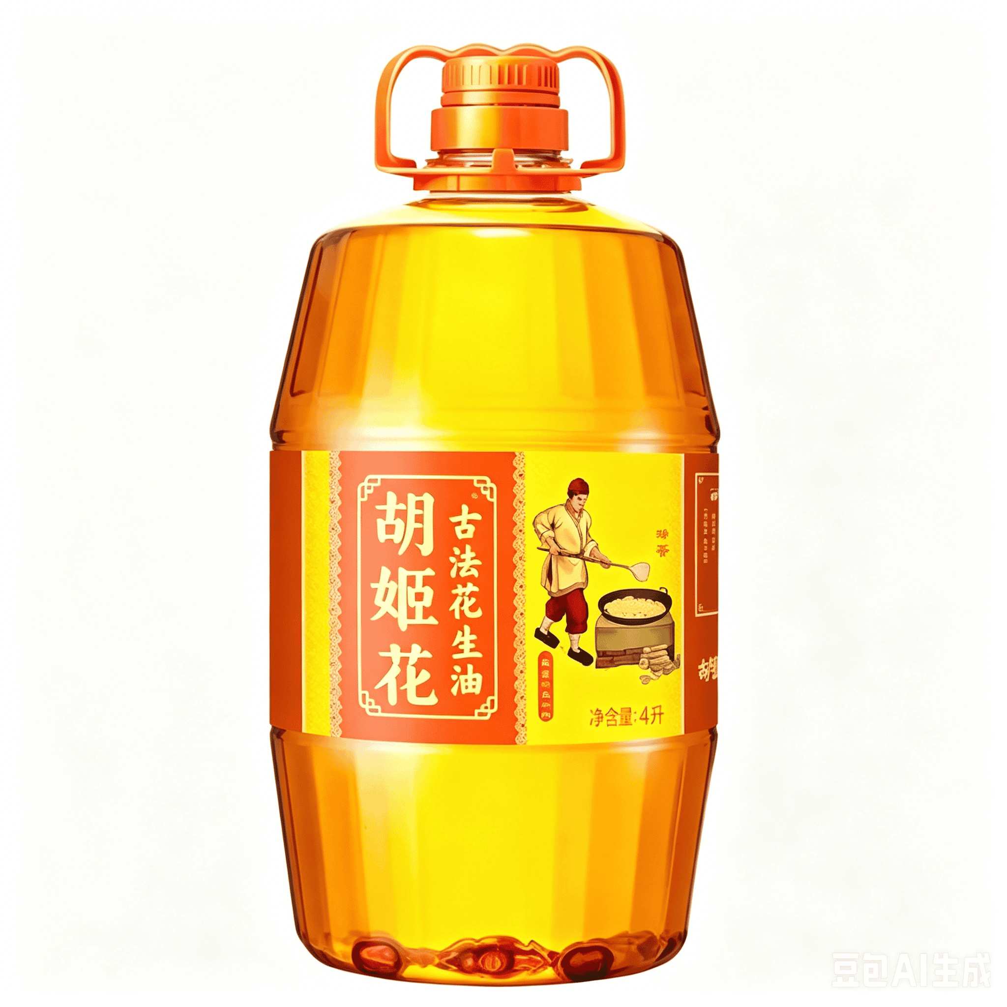 胡姬花古法花生油4L