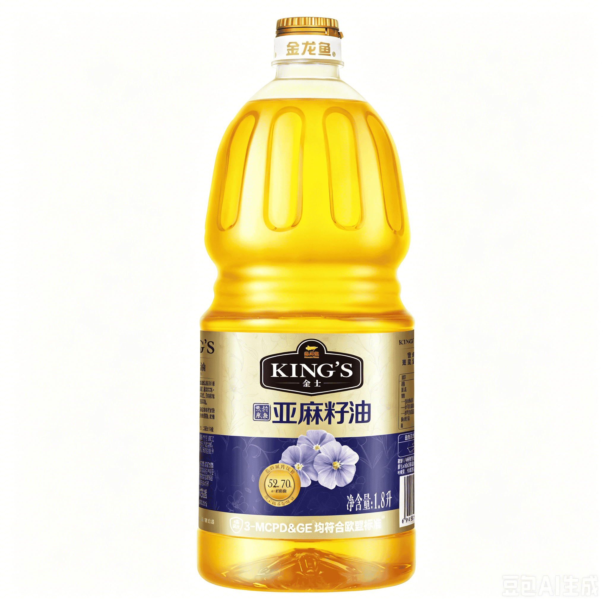 金龙鱼KING'S紫韵东来亚麻籽油1.8L