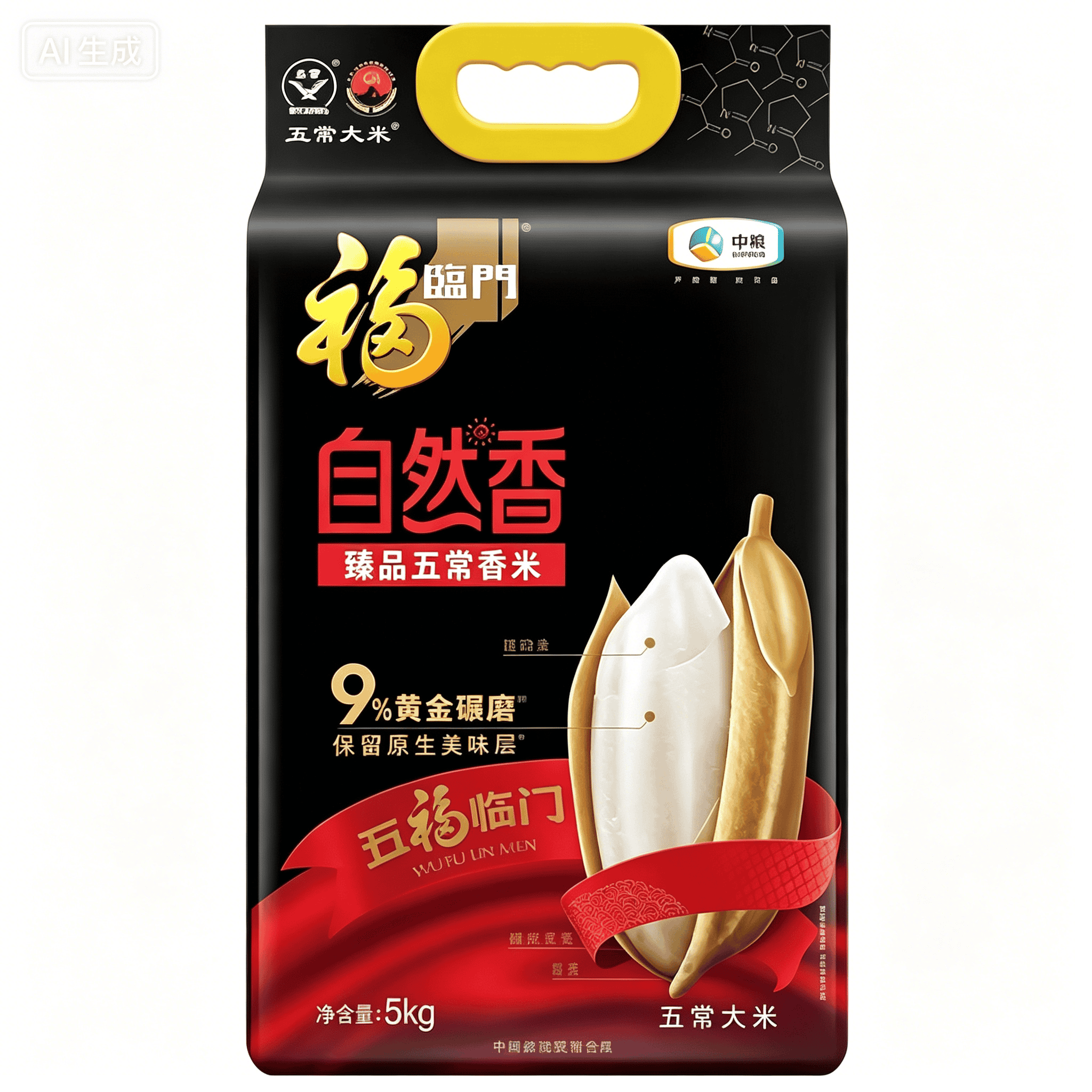 福临门自然香臻品五常大米5kg