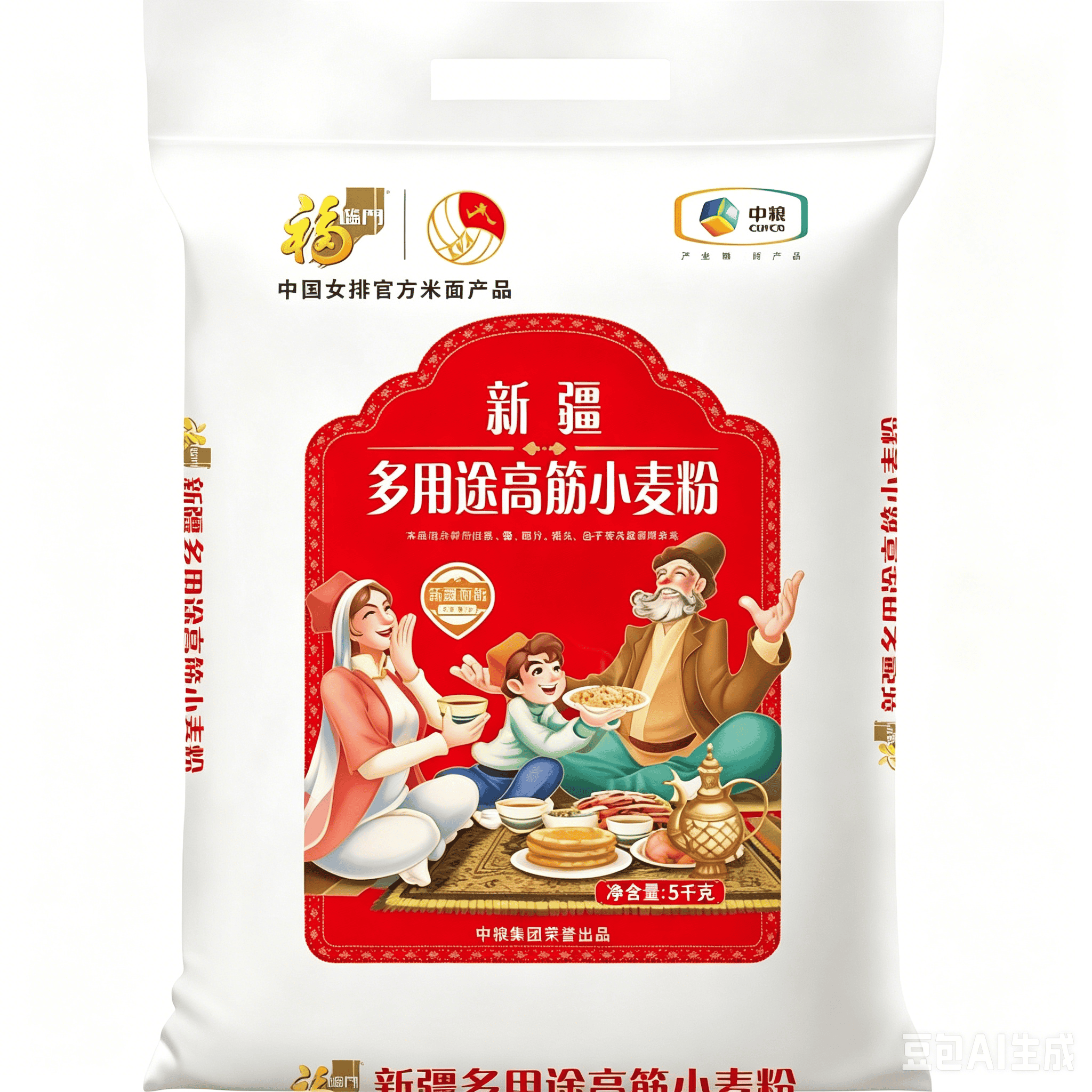 福临门新疆多用途小麦粉5kg
