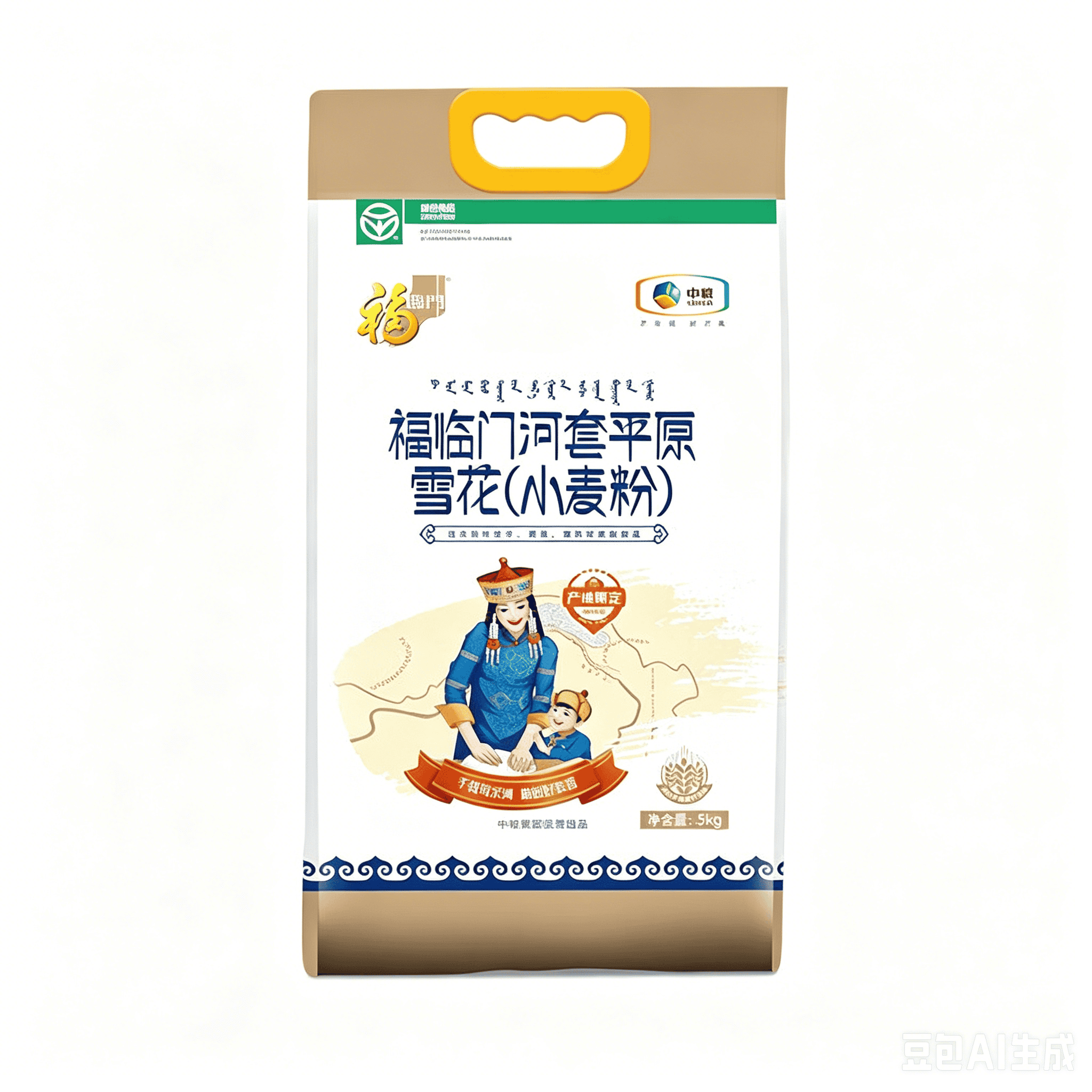 福临门 河套平原雪花小麦粉5kg
