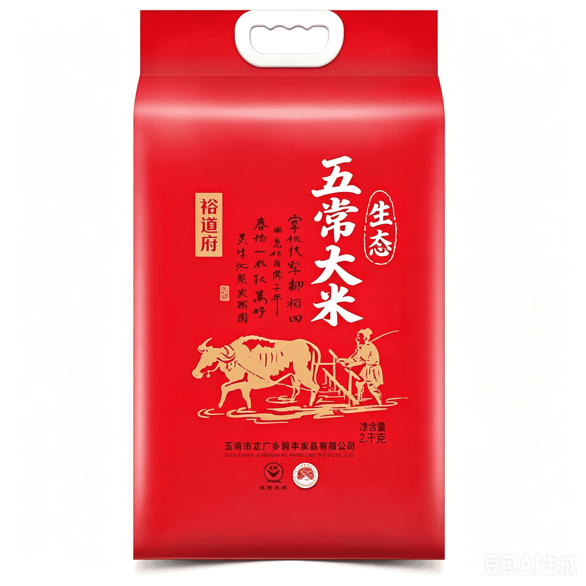 裕道府生态五常大米 5kg（耕牛）