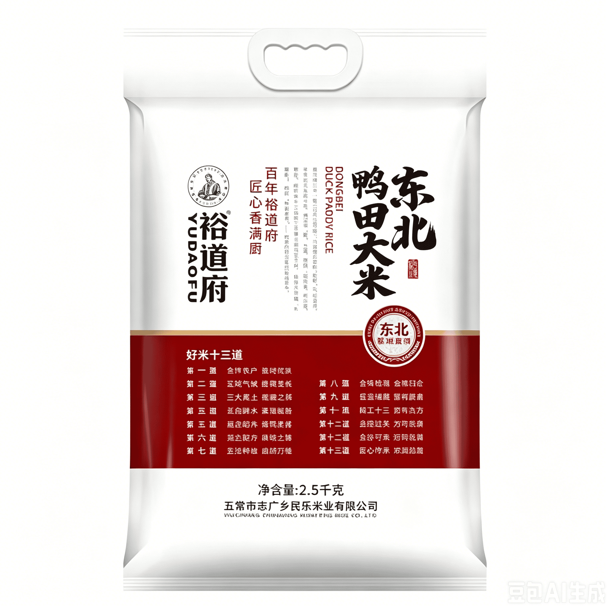 裕道府东北鸭田大米2.5kg