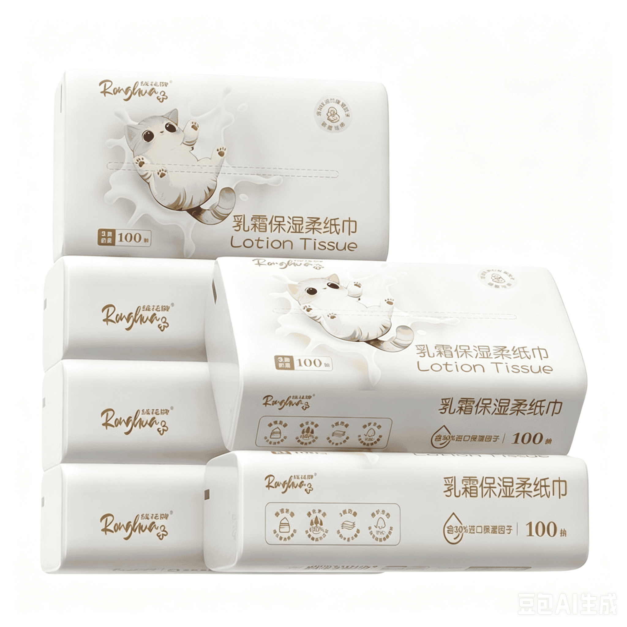 绒花乳霜保湿柔纸巾 （便携装 ）