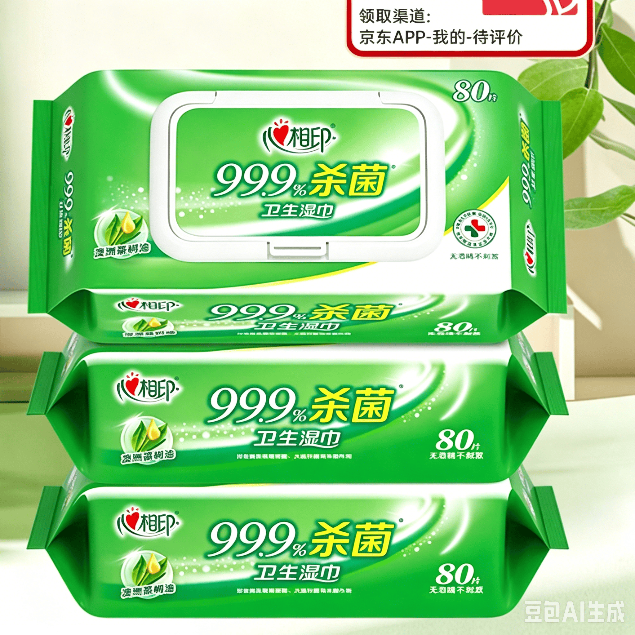 心相印杀菌湿巾（澳洲茶树油）