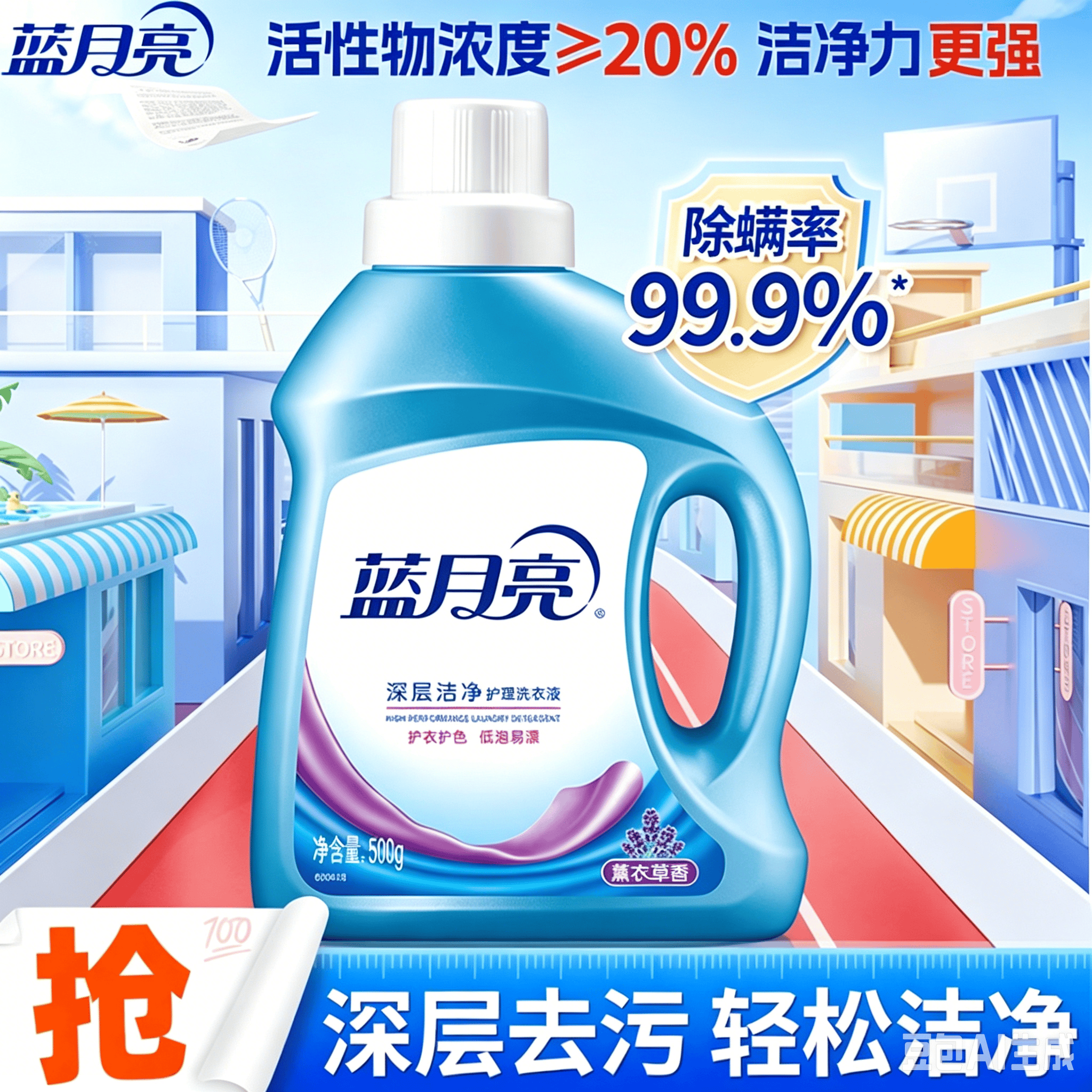 蓝月亮 深层洁净护理洗衣液 自然清香