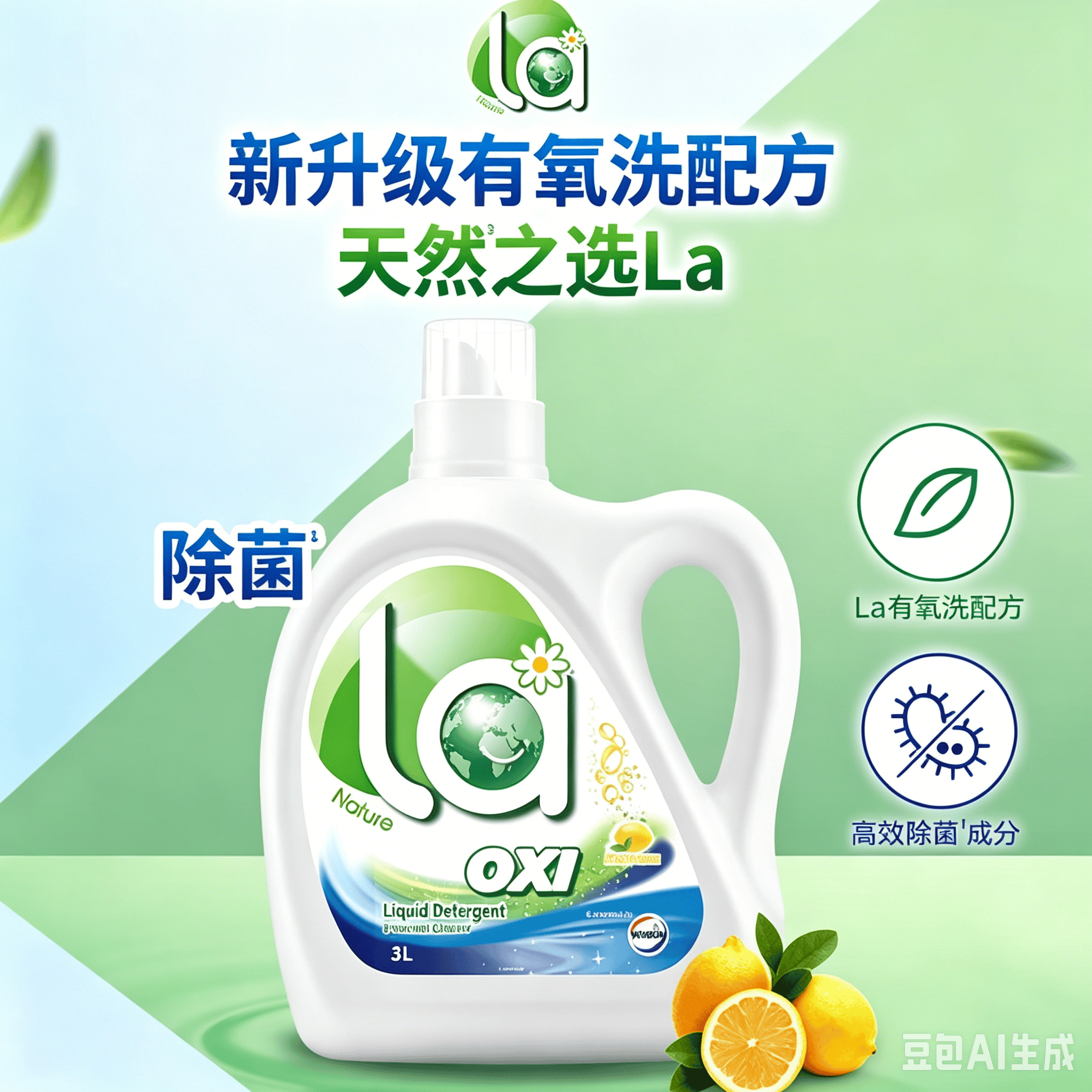La威露士有氧洗衣液柠檬香型