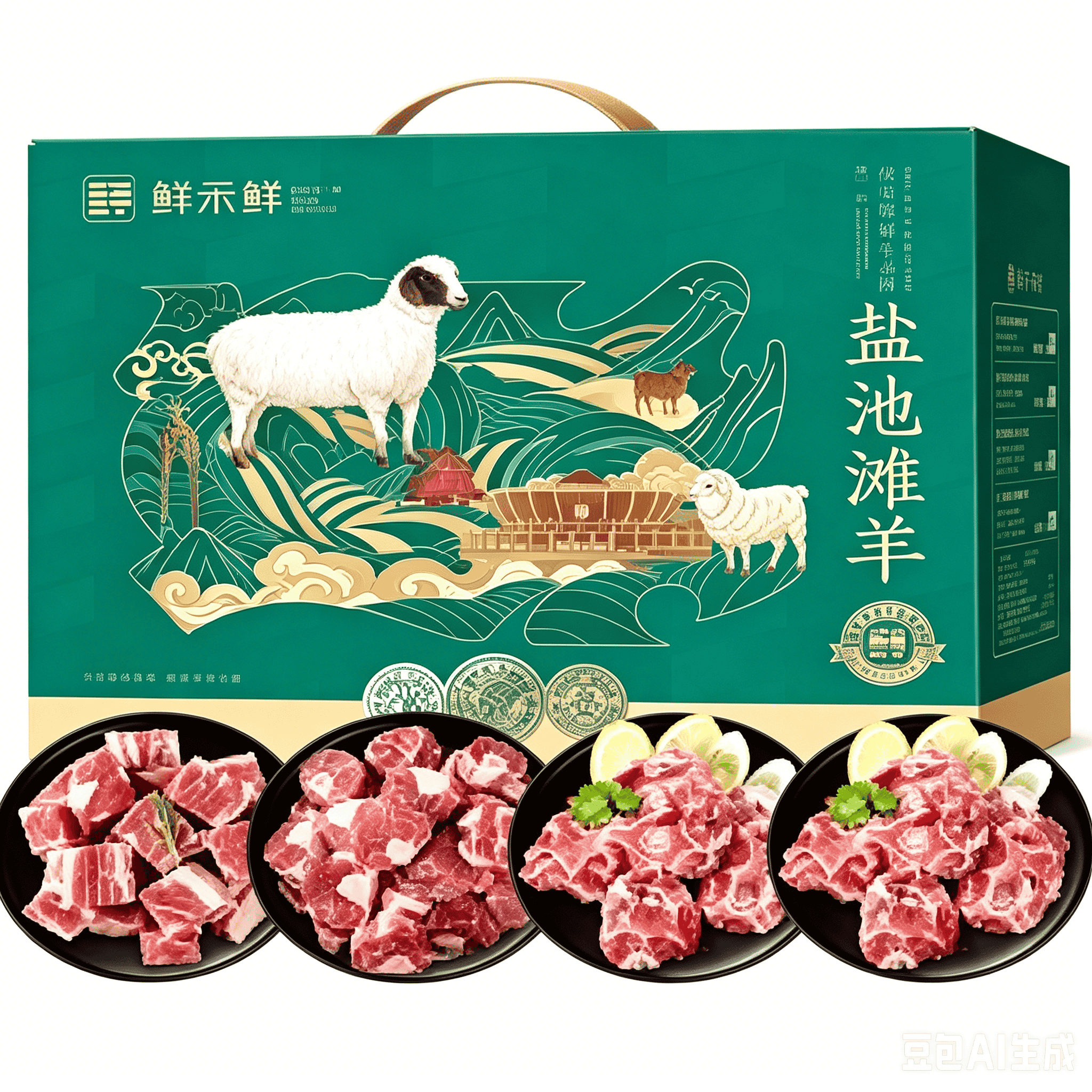 鲜禾鲜盐池滩羊礼盒A款2000g