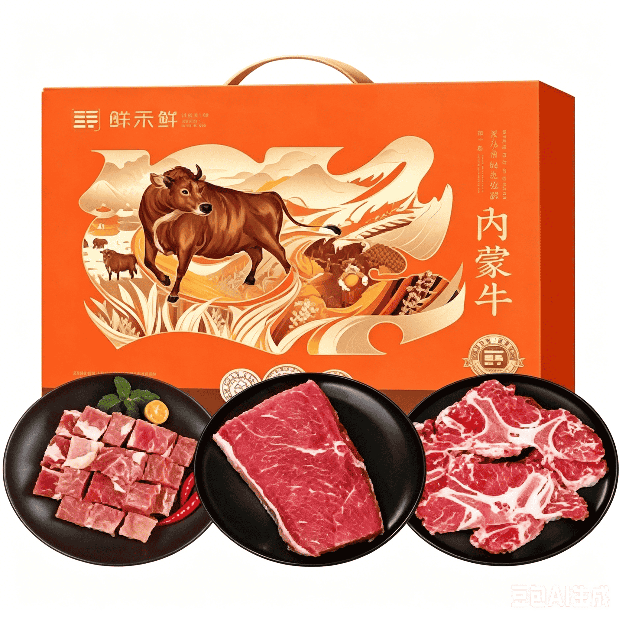 鲜禾鲜鲜牛肉礼盒B款3000g