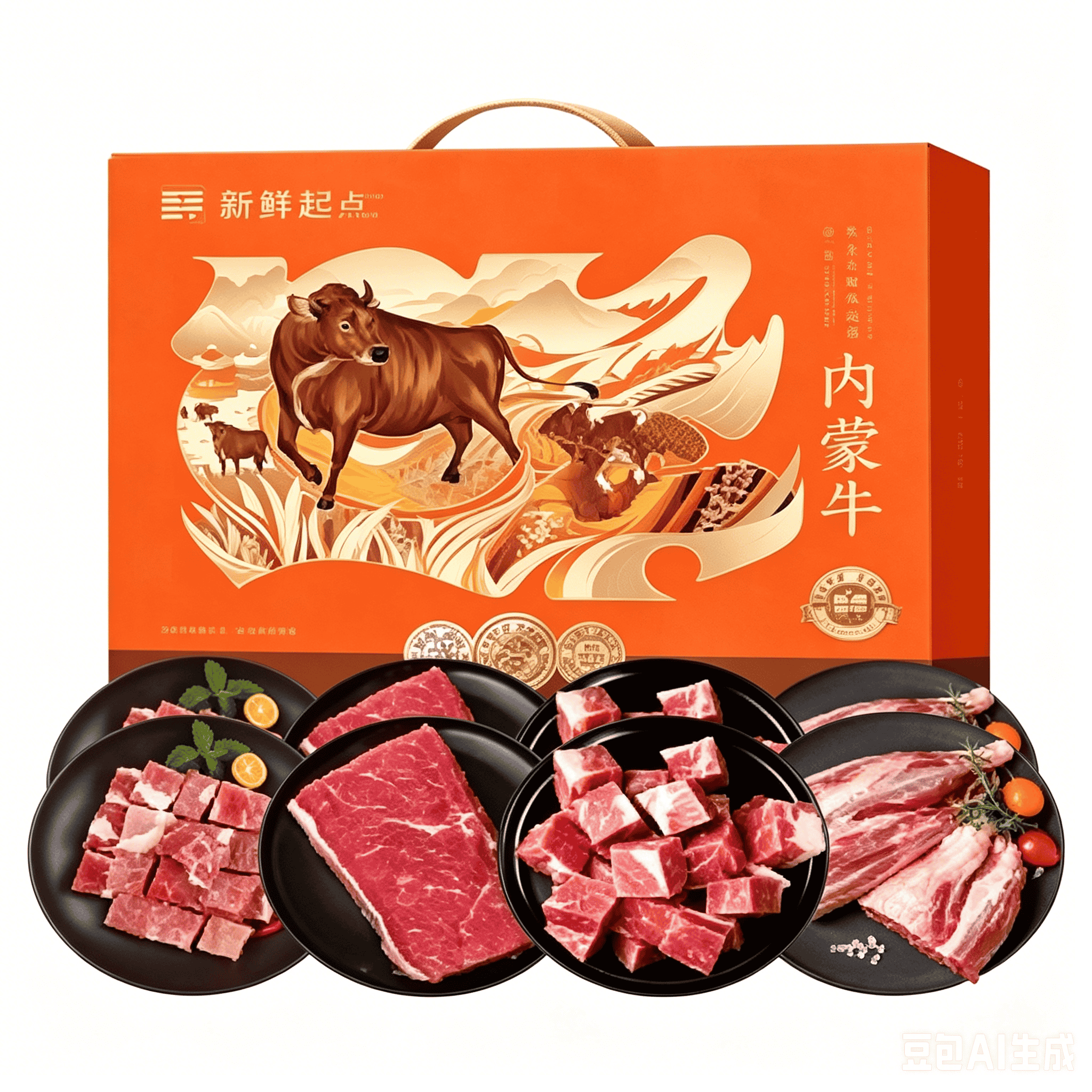 鲜禾鲜鲜牛肉礼盒C款4000g