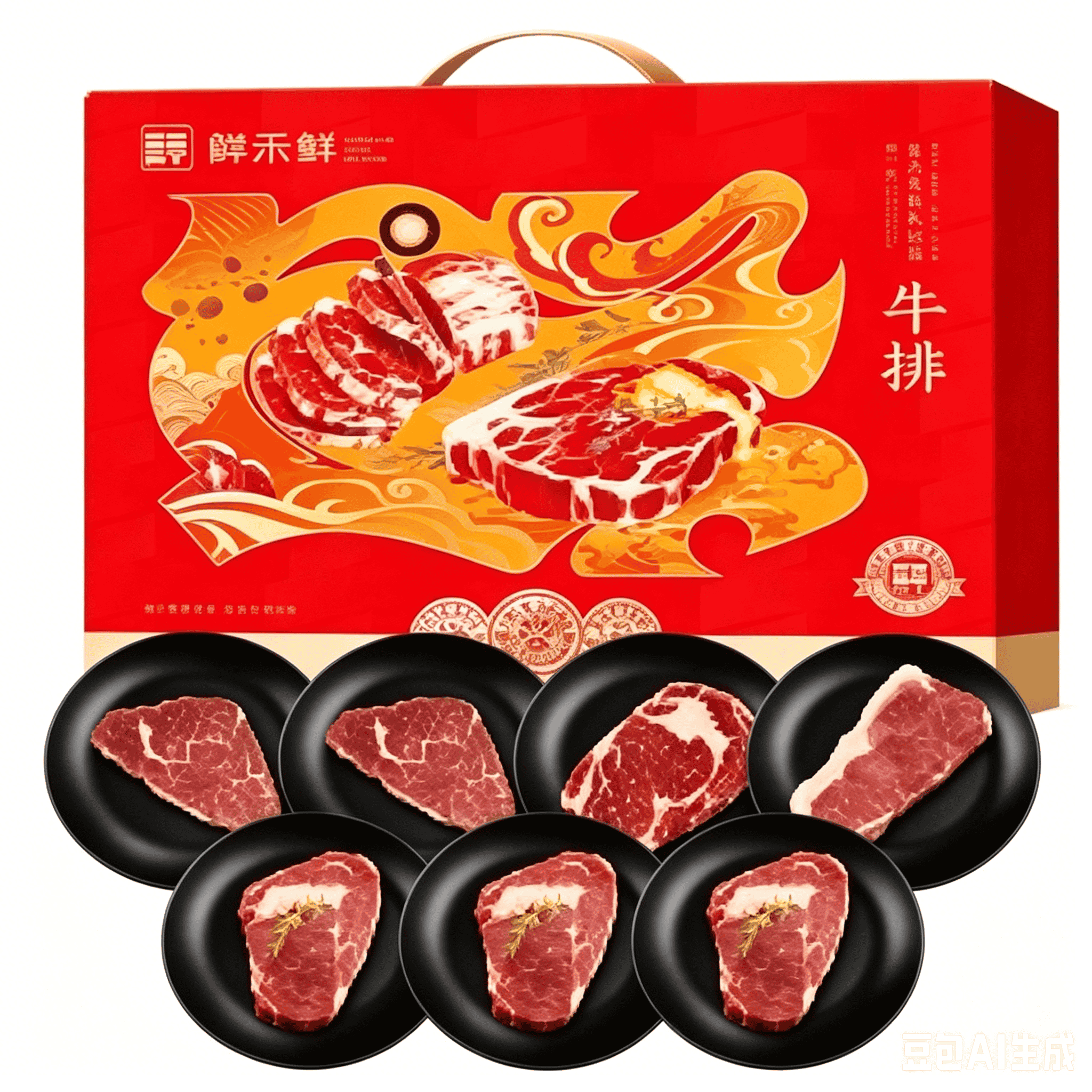鲜禾鲜星悦牧坊怡悦牛排礼盒1260g