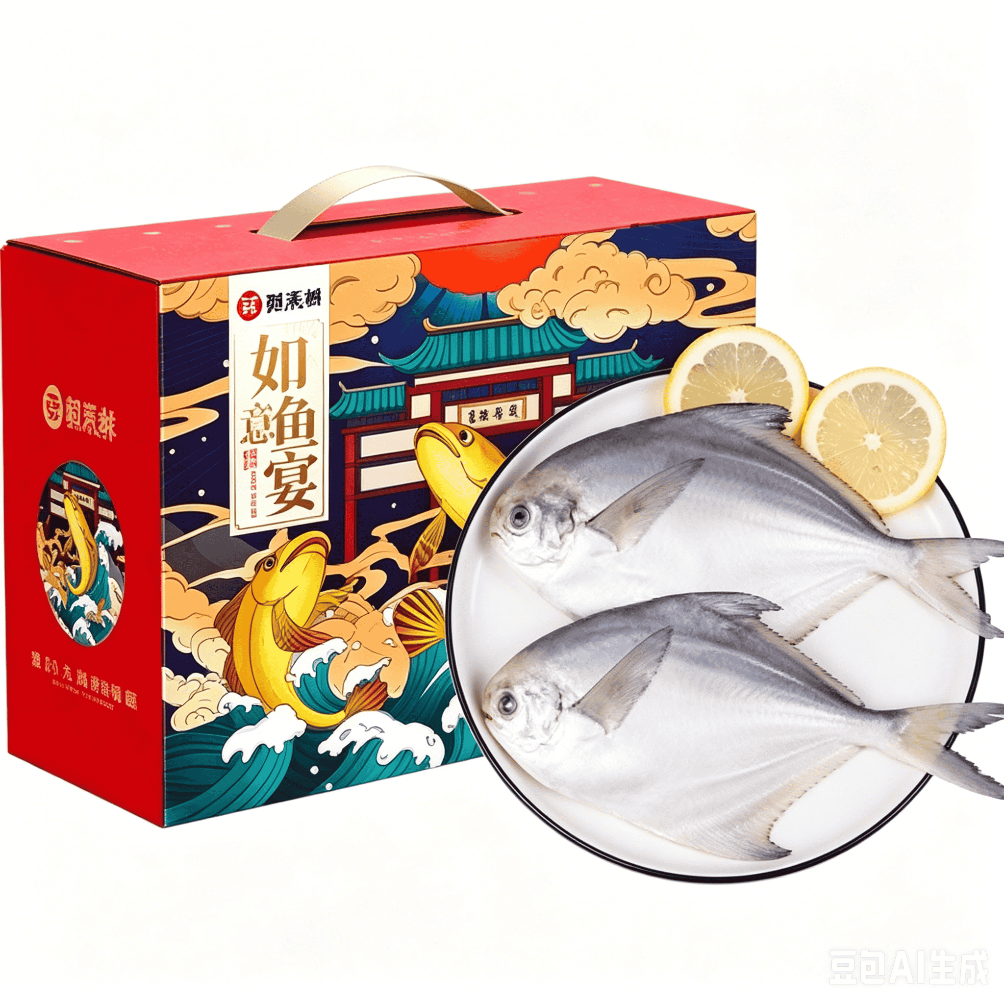 鲜禾鲜平鱼礼盒1200g